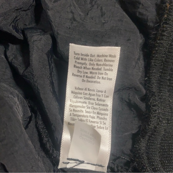 Justice Black and Yellow Nylon Jacket with Pac-Man Graphic Embroidered - Picture 6 of 10